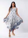 'Aurora' Hand-dyed Shibori Pure Cotton Dress