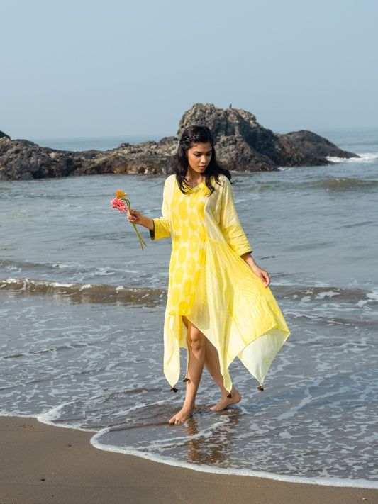 Dawn Hand-dyed Shibori Tunic