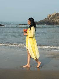 'Dawn' Hand-dyed Shibori Vegan Silk Tunic