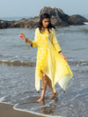 'Dawn' Hand-dyed Shibori Vegan Silk Tunic