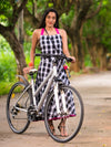 Ivy Handwoven Checkered Pure Cotton Dress