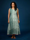 'Ash' Hand-dyed Shibori Pure Cotton Dress