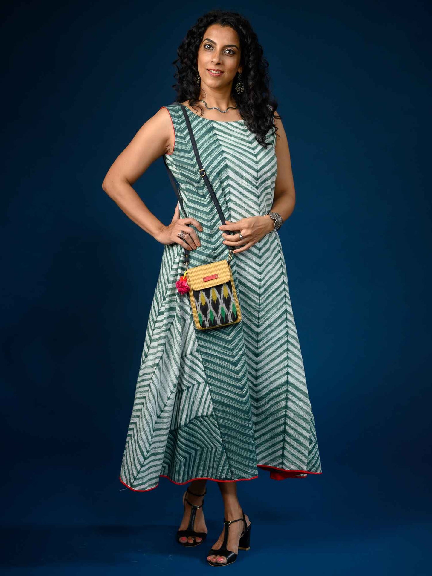 'Ash' Hand-dyed Shibori Pure Cotton Dress
