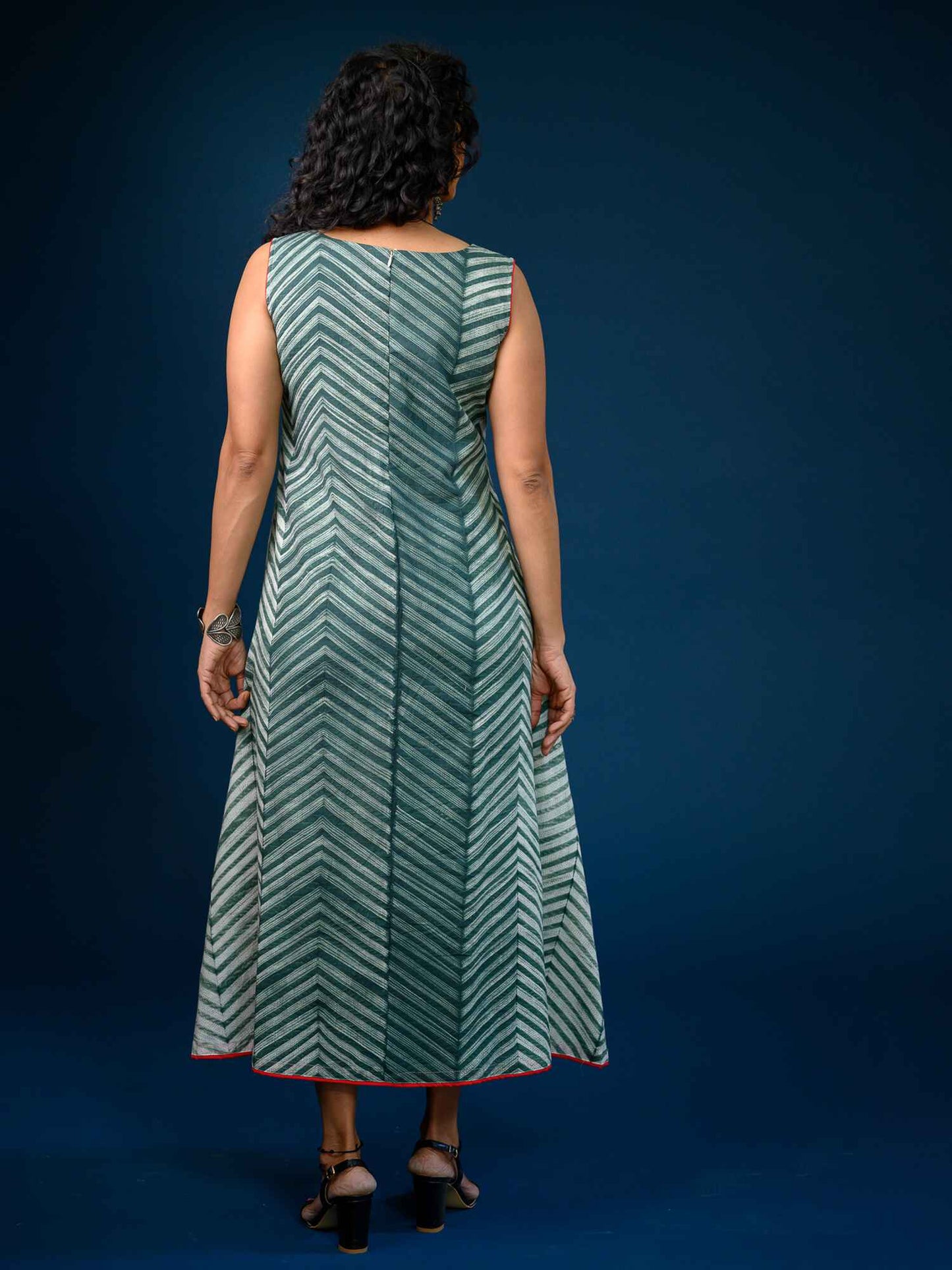 'Ash' Hand-dyed Shibori Pure Cotton Dress