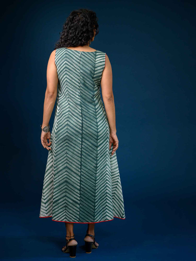 'Ash' Hand-dyed Shibori Pure Cotton Dress