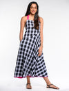 Ivy Handwoven Checkered Pure Cotton Dress