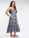 Ivy Handwoven Checkered Pure Cotton Dress