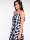 Ivy Handwoven Checkered Pure Cotton Dress