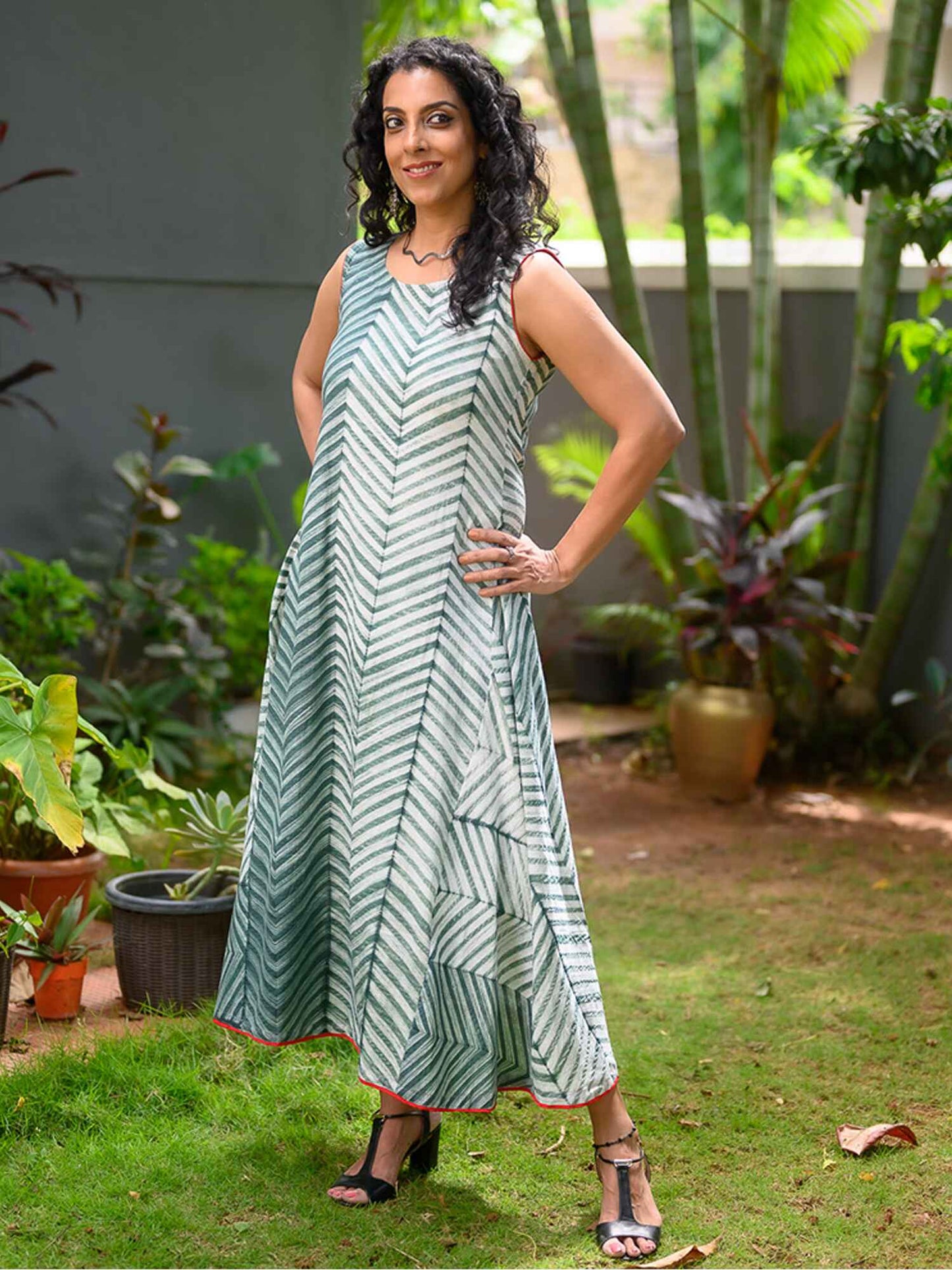 'Ash' Hand-dyed Shibori Pure Cotton Dress
