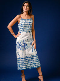Evil Eye Hand-dyed Shibori Pure Cotton Dress