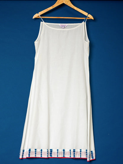'Zoya' Asymmetric Hand-dyed Shibori Vegan Silk Dress
